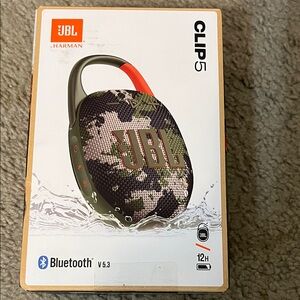 JBL Clip 5 Bluetooth Speaker with Camouflage Design